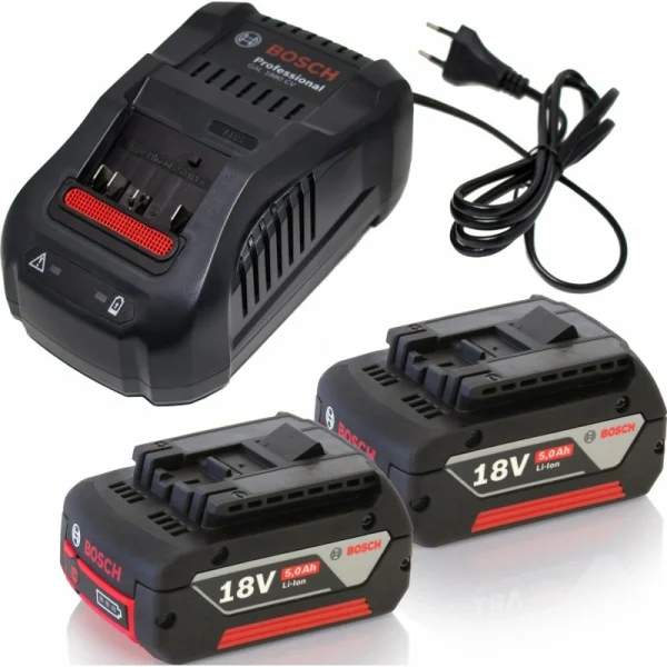 Комплект: Зарядное устройство GAL 1880 CV + 2 аккумулятора GBA 18В 5,0Ач M-C (1600A00B8J)