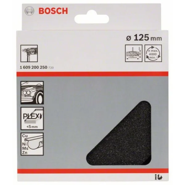 Полировальная губка 125 мм Bosch 1609200250 — изображение 2