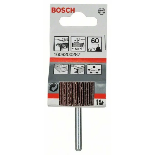 Шлифовальная ламель 6 мм, 60, 50 мм, 20 мм Bosch 1609200287 — изображение 2