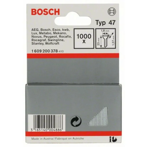 Гвозди тип 47 1,8x1,27x23 мм Bosch 1609200378 — изображение 2