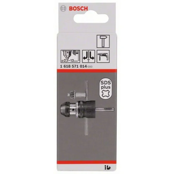 Кулачковый патрон до 13 мм 2,5–13мм, SDS-plus Bosch 1618571014 — изображение 2