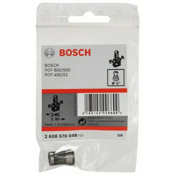 Цанговый патрон без зажимной гайки 1/4' Bosch 2608570048 — изображение 2