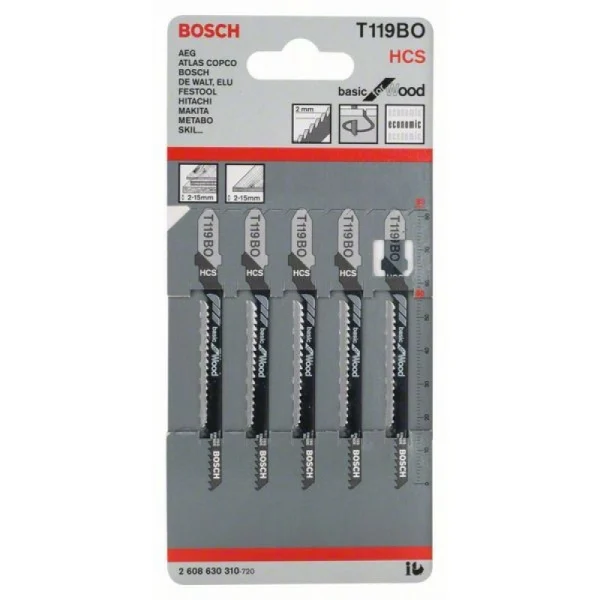 Пильное полотно T 119 BO Basic for Wood Bosch 2608630310 — изображение 2