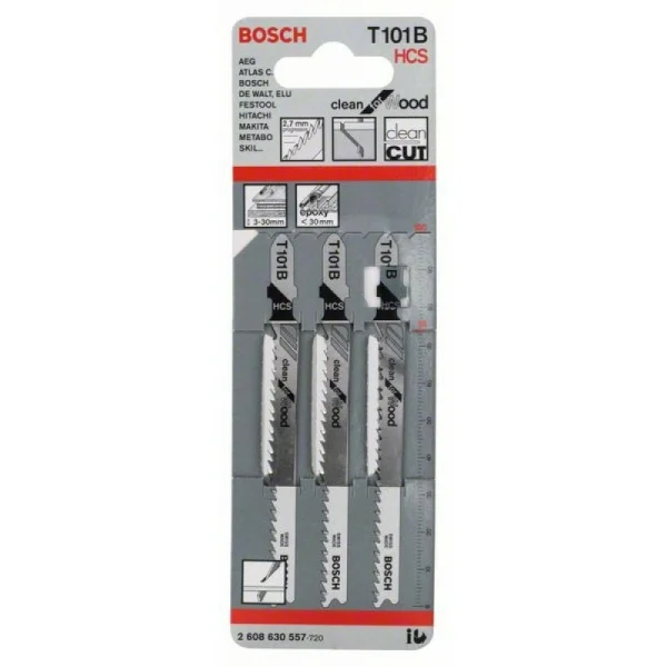 Пильное полотно T 101 B Clean for Wood Bosch 2608630557 — изображение 2