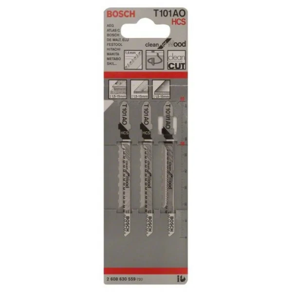 Пильное полотно T 101 AO Clean for Wood Bosch 2608630559 — изображение 2
