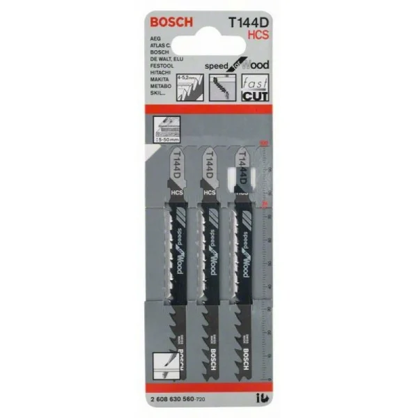 Пильное полотно T 144 D Speed for Wood Bosch 2608630560 — изображение 2