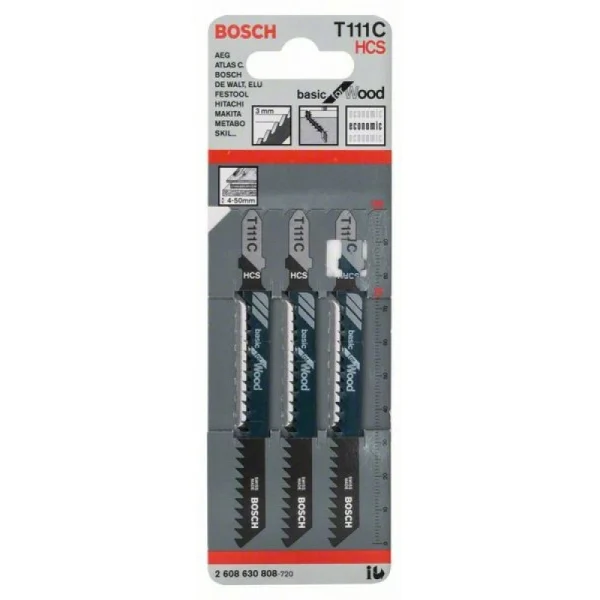 Пильное полотно T 111 C Basic for Wood Bosch 2608630808 — изображение 2