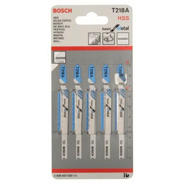 Пильное полотно T 218 A Basic for Metal Bosch 2608631032 — изображение 2