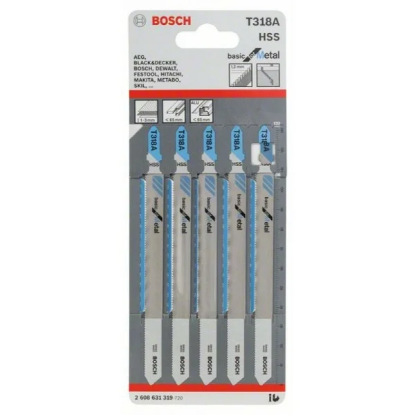 Пильное полотно T 318 A Basic for Metal Bosch 2608631319 — изображение 2