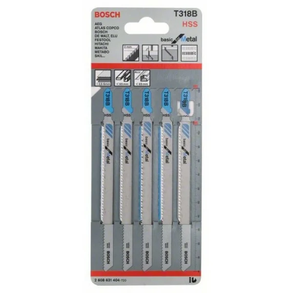 Пильное полотно T 318 B Basic for Metal Bosch 2608631404 — изображение 2