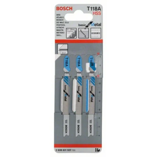 Пильное полотно T 118 A Basic for Metal Bosch 2608631507 — изображение 2