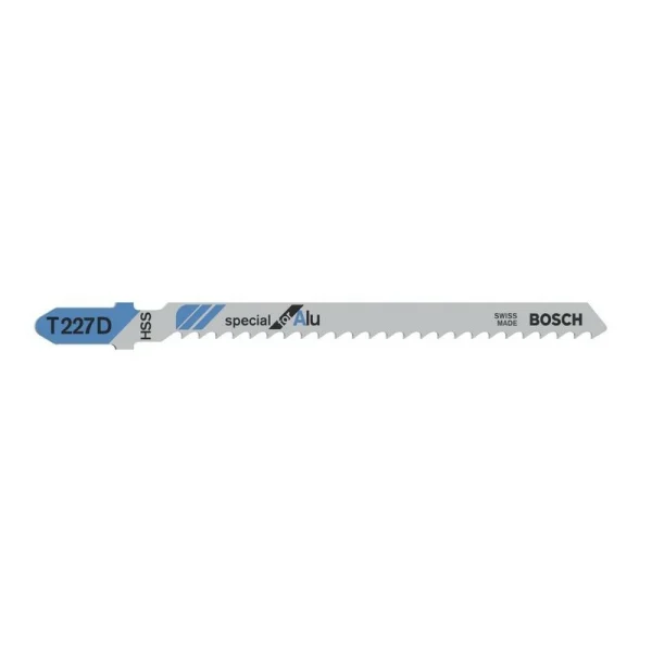 3 Лобзиковые пилки T 227 D Special for Alu, HSS Bosch 2608631671