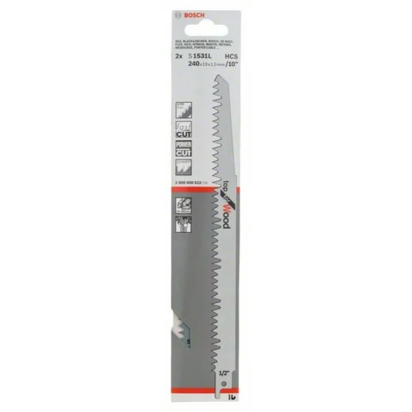 Пильное полотно S 1531 L Top for Wood Bosch 2608650613 — изображение 2