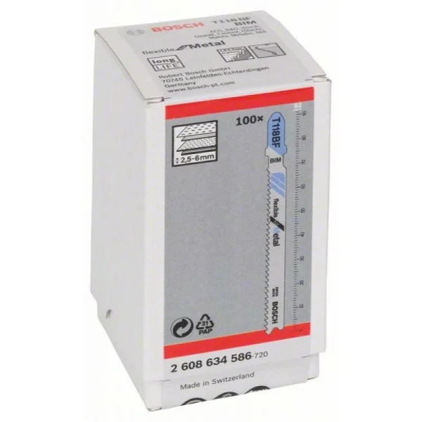 Пильное полотно T 118 BF Flexible for Metal Bosch 2608634586 — изображение 2