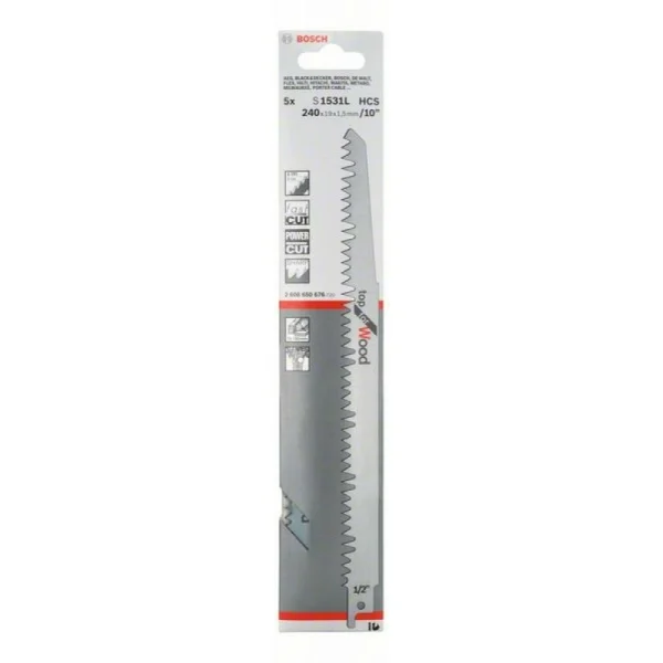 Пильное полотно S 1531 L Top for Wood Bosch 2608650676 — изображение 2