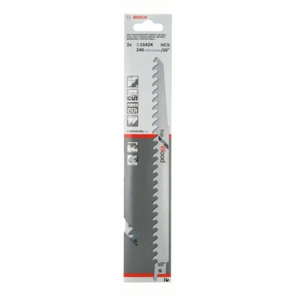 Пильное полотно S 1542 K Top for Wood Bosch 2608650681 — изображение 2