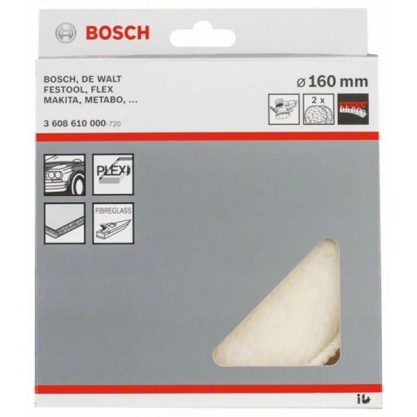 Шерстяной колпак 160 мм Bosch 3608610000 — изображение 2