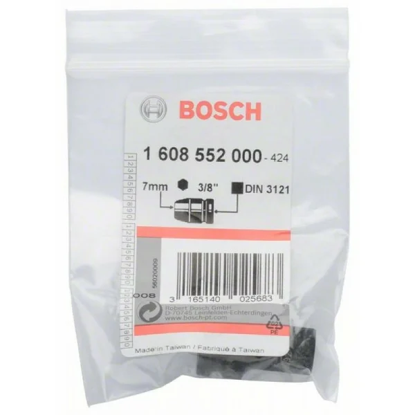 Торцевая головка 7 мм, 3/8 Bosch 1608552000 — изображение 2