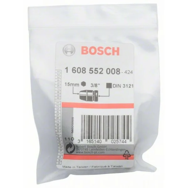Торцевая головка 15 мм, 3/8 Bosch 1608552008 — изображение 2