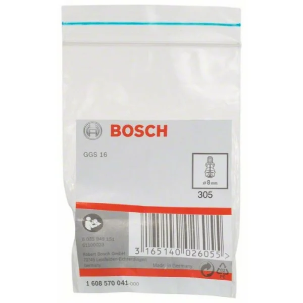 Цанговый патрон с зажимной гайкой 8 мм Bosch 1608570041 — изображение 2