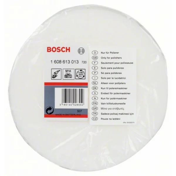 Полировальная губка с резьбой M 14 160 мм Bosch 1608613013 — изображение 2