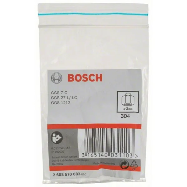 Цанговый патрон с зажимной гайкой 3 мм Bosch 2608570082 — изображение 2
