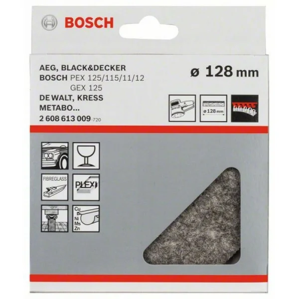 Полировальный войлок мягкий 128 мм Bosch 2608613009 — изображение 2