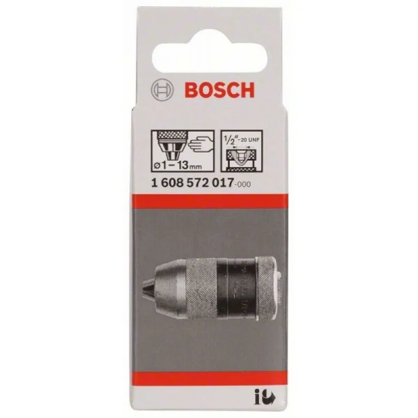 Быстрозажимной сверлильный патрон до 13 мм 1-13 мм, 1/2' - 20 Bosch 1608572017 — изображение 2