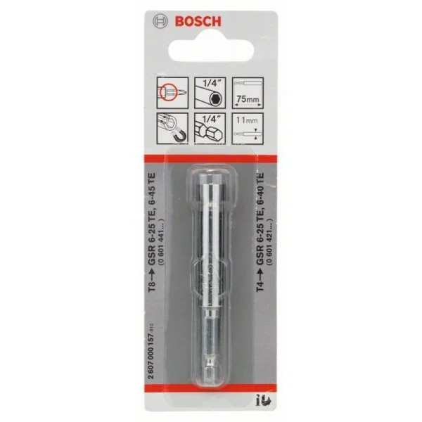 Универсальный держатель 1/4', 75 мм, 11 мм Bosch 2607000157 — изображение 2