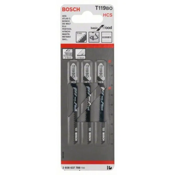 Пильное полотно T 119 BO Basic for Wood Bosch 2608637788 — изображение 2