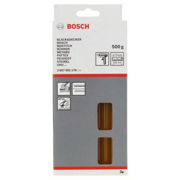 Клеевые стержни 11x200 мм, 500 г Bosch 2607001176 — изображение 2