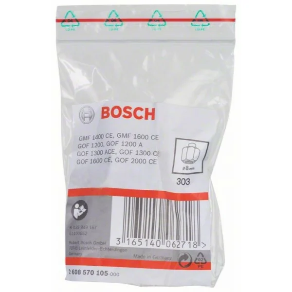 Цанговый патрон 8 мм, 24 мм Bosch 2608570105 — изображение 2