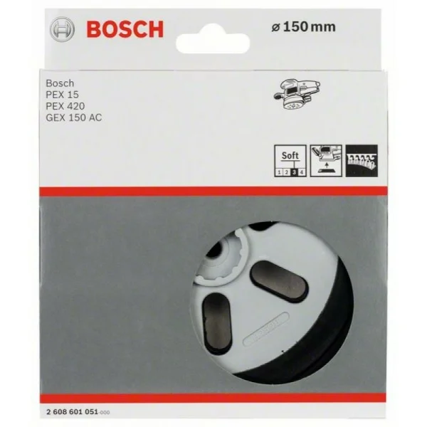 Тарельчатый шлифкруг мягкий 150 мм Bosch 2608601051 — изображение 2