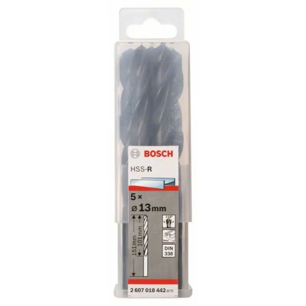 Сверло по металлу HSS-R DIN 338 13x101x151 мм Bosch 2607018442 — изображение 2