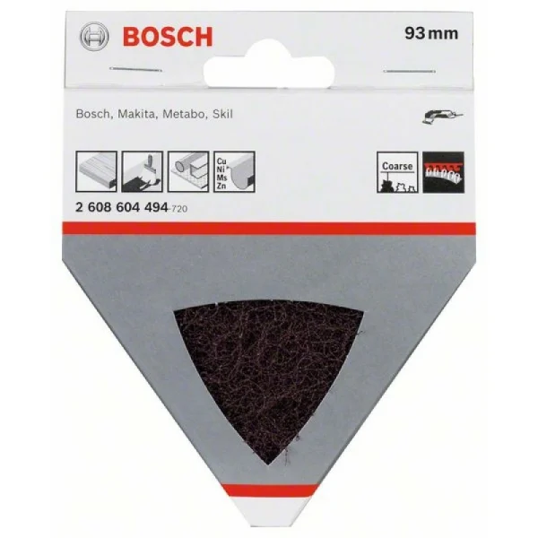 Нетканый материал 93 мм, 100, среднезернистый Bosch 2608604494 — изображение 2