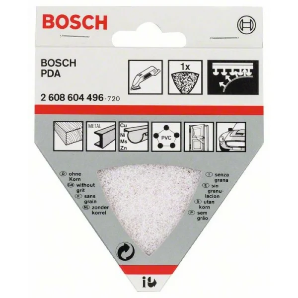 Чистящий прочес 93 мм незернистый Bosch 2608604496 — изображение 2