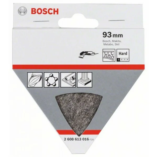 Полировальный войлок твёрдый 93 мм Bosch 2608613016 — изображение 2