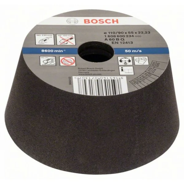 Чашечный шлифкруг конусный по металлу/литью 90 мм, 110 мм, 55 мм, 60 Bosch 1608600234