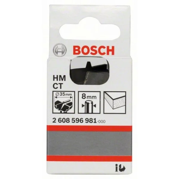 Твердосплавное сверло для петельных отверстий 35x56 мм, d 8 мм Bosch 2608596981 — изображение 2