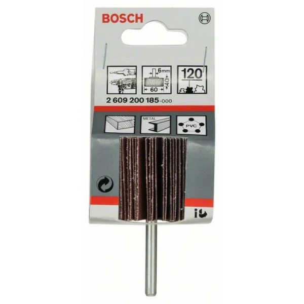 Шлифовальная ламель 6 мм, 120, 60 мм, 40 мм Bosch 2609200185 — изображение 2