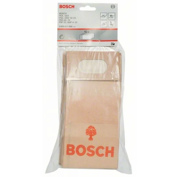 Пылесборный мешок для PEX, GEX, PSS, GSS 16/23, PBS 60/75, PSF 22 A, GUF 4-23 Bosch 2605411068 — изображение 2