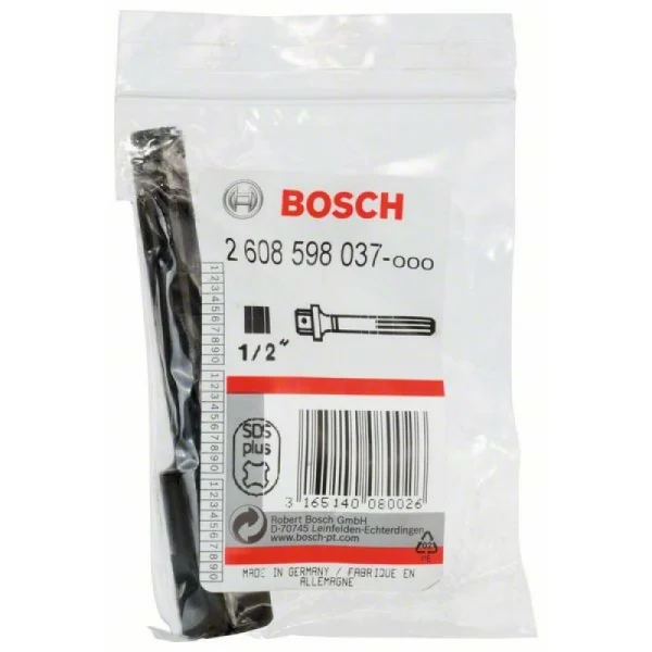 Переходник SDS-plus на наружный четырёхгранник 1/2' 1/2' Bosch 2608598037 — изображение 2