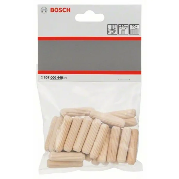 Деревянные дюбели 10 мм, 40 мм Bosch 2607000448 — изображение 2
