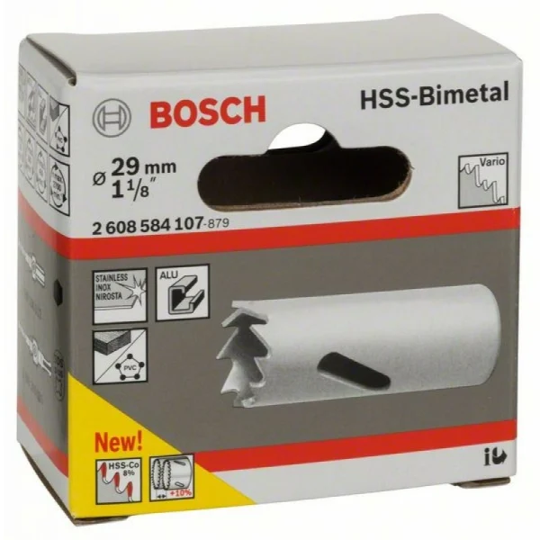 Коронка HSS-Bimetall со стандартным переходником 29 мм, 1 1/8' Bosch 2608584107 — изображение 2