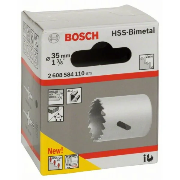 Коронка HSS-Bimetall со стандартным переходником 35 мм, 1 3/8' Bosch 2608584110 — изображение 2