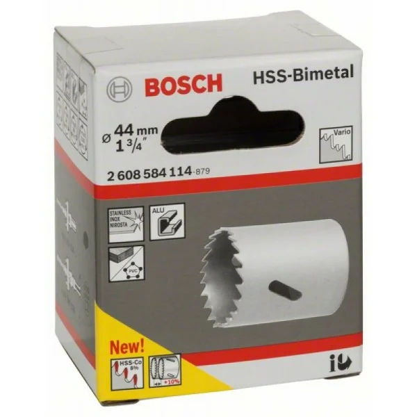 Коронка HSS-Bimetall со стандартным переходником 44 мм, 1 3/4' Bosch 2608584114 — изображение 2