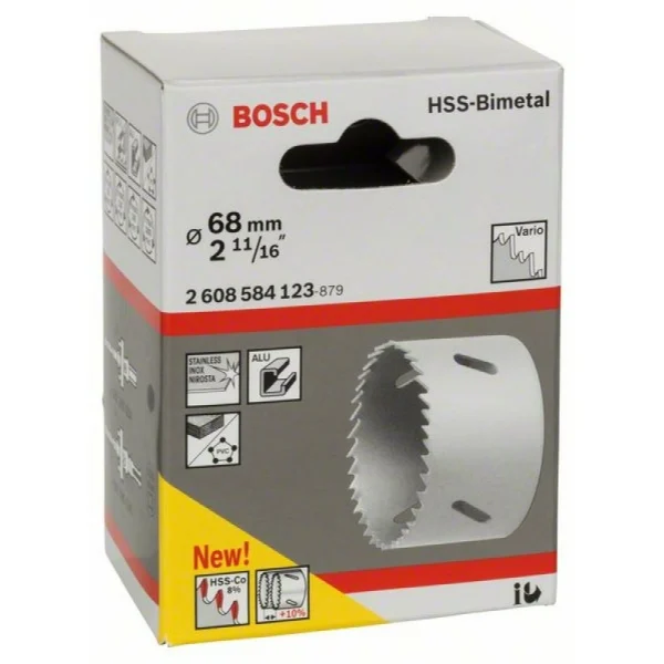 Коронка HSS-Bimetall со стандартным переходником 68 мм, 2 11/16' Bosch 2608584123 — изображение 2