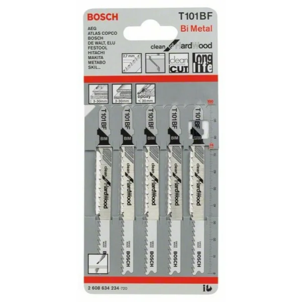 Пильное полотно T 101 BF Clean for Hard Wood Bosch 2608634234 — изображение 2