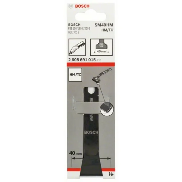 Нож-шабер SM 40 HM 40 мм Bosch 2608691015 — изображение 2