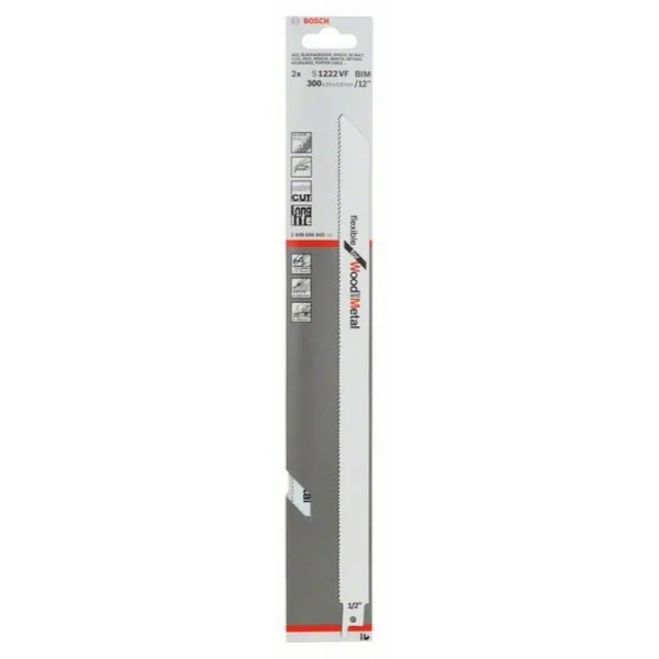 Пильное полотно S 1222 VF Flexible for Wood and Metal Bosch 2608656043 — изображение 2